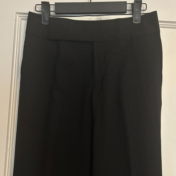 Banana Republic Black Wool Straight-Leg Suit Pants (Size 0) - perfect condition - Picture 9 of 12